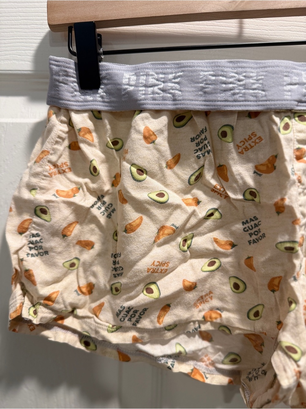 Victoria’s Secret PINK Avocado & Taco Print Sleep Shorts Size Small - Picture 6 of 8